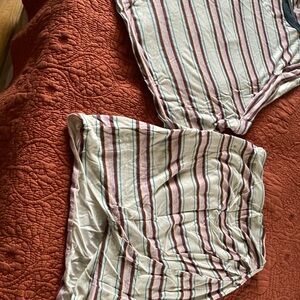 Free Lpeople mini skirt set. So comfy and soft! Long armpit opening...typical